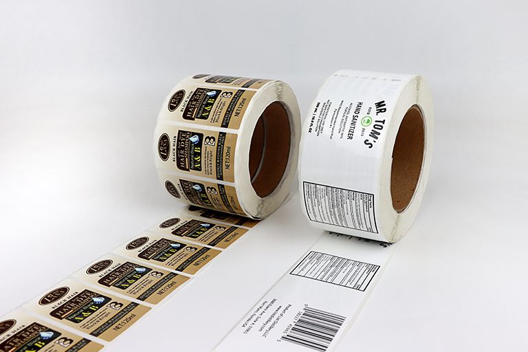 Custom printed self-adhesive labels